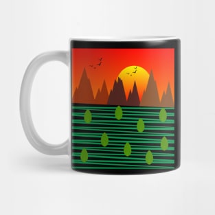 Minimalist sunset Mug